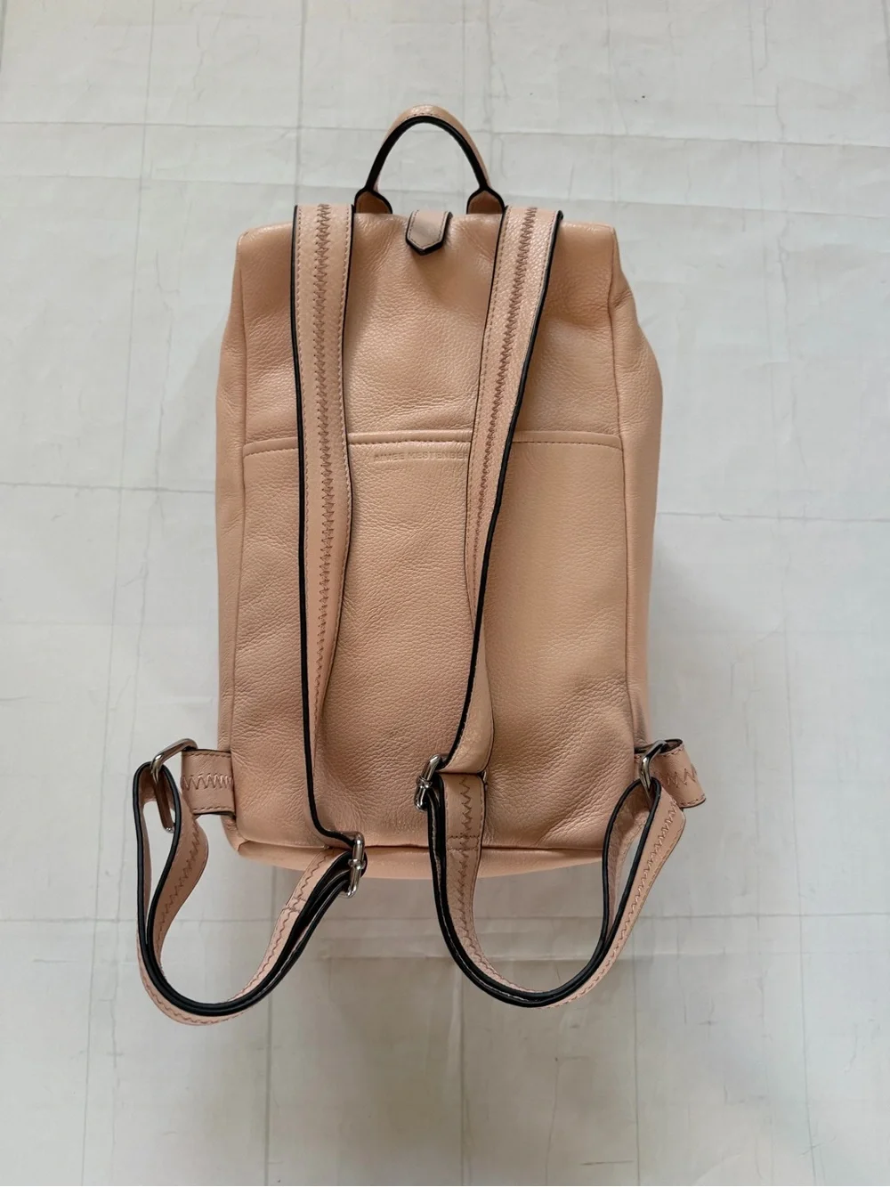Aimee Kestenberg Blush Leather Backpack with Center Zip